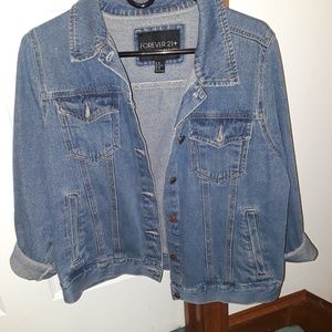 Oversized jean jacket